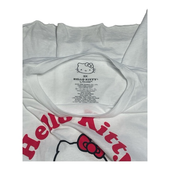 SANRIO HELLO KITTY White Tee 3X - Picture 4 of 6